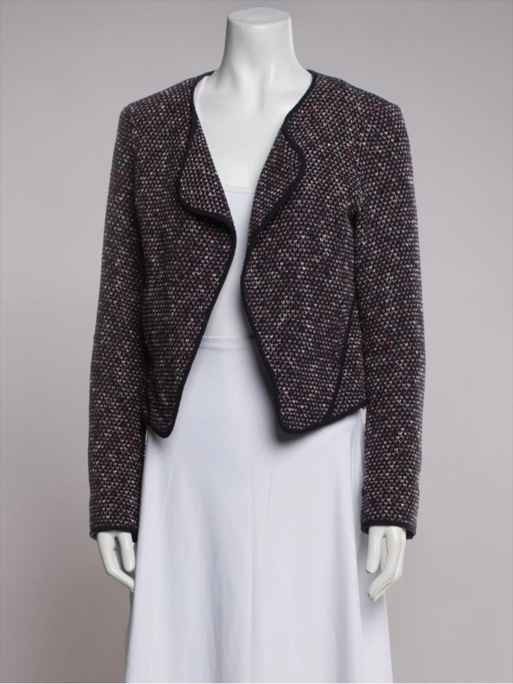 Derek Lam 10 Crosby Women’s Blue/Red Knit Blazer Jacket Size 2